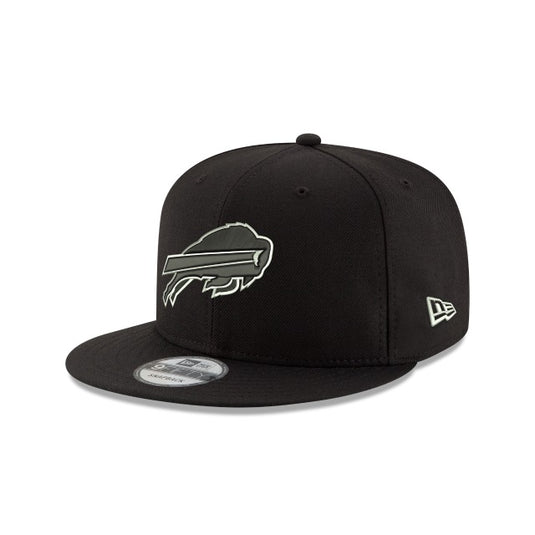 Buffalo Bills Black and White 9FIFTY Snapback Hat - New Era Cap