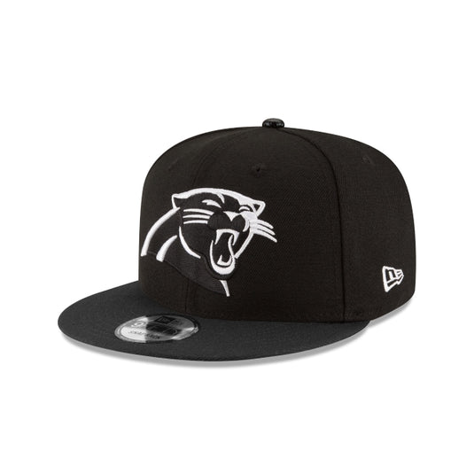 Carolina Panthers Black and White 9FIFTY Snapback Hat - New Era Cap
