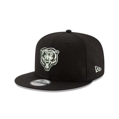 Chicago Bears Black and White 9FIFTY Snapback Hat