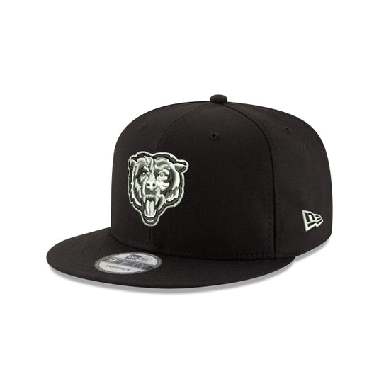 Chicago Bears Black and White 9FIFTY Snapback Hat - New Era Cap