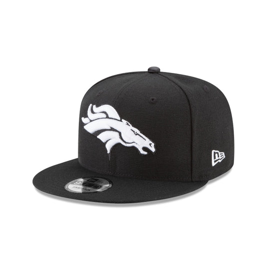Denver Broncos Black and White 9FIFTY Snapback Hat - New Era Cap