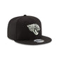 Jacksonville Jaguars Black and White 9FIFTY Snapback Hat