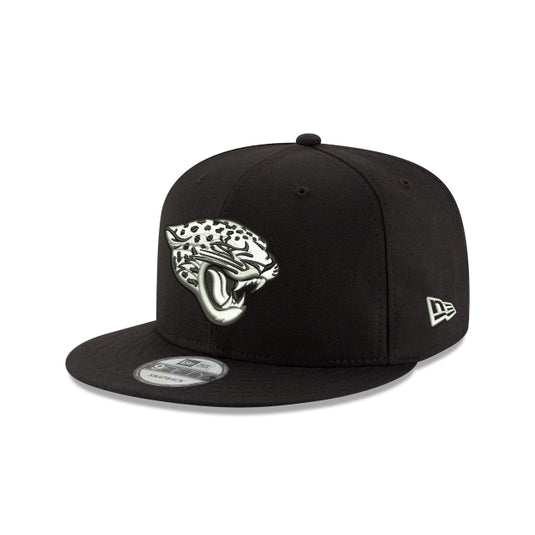 Jacksonville Jaguars Black and White 9FIFTY Snapback Hat - New Era Cap