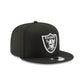 Las Vegas Raiders Black and White 9FIFTY Snapback Hat