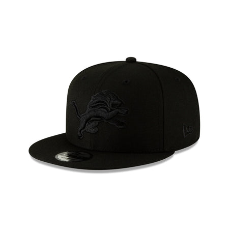 Detroit Lions Black On Black 9FIFTY Snapback Hat