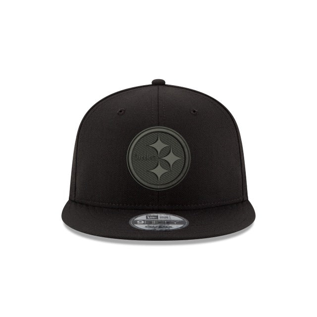 Pittsburgh Steelers Black On Black 9FIFTY Snapback Hat – New Era Cap