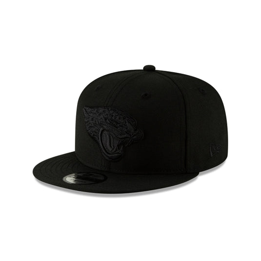 Jacksonville Jaguars Black On Black 9FIFTY Snapback Hat - New Era Cap