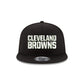 Cleveland Browns Black and White 9FIFTY Snapback Hat