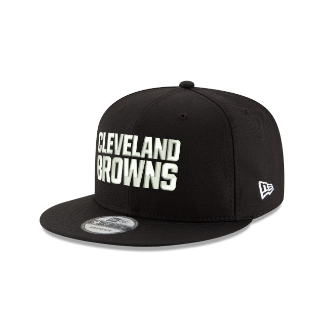 Cleveland Browns Black and White 9FIFTY Snapback Hat – New Era Cap