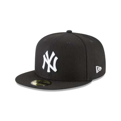 New York Yankees Black and White Basic 59FIFTY Fitted Hat