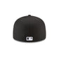 Los Angeles Dodgers Black and White Basic 59FIFTY Fitted Hat
