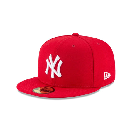 New York Yankees Scarlet Basic 59FIFTY Fitted Hat