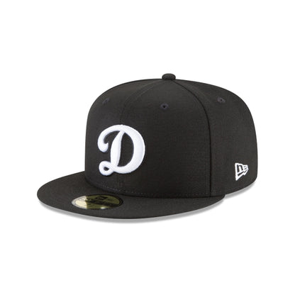 Los Angeles Dodgers Alternate Black and White Basic 59FIFTY Fitted Hat