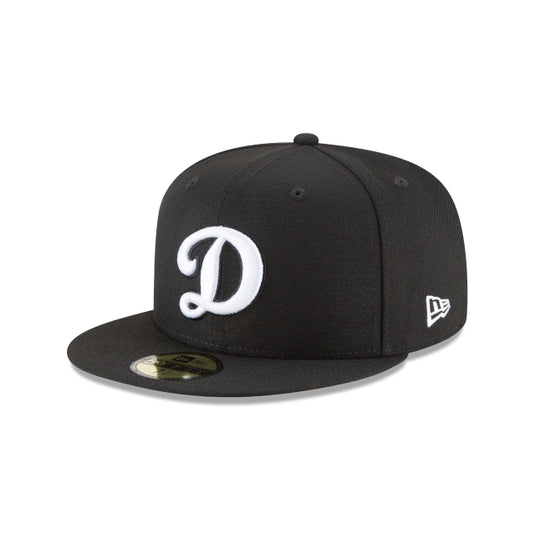 Los Angeles Dodgers Alternate Black and White Basic 59FIFTY Fitted Hat - New Era Cap