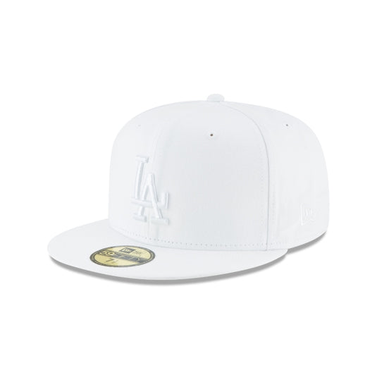 Los Angeles Dodgers Whiteout Basic 59FIFTY Fitted Hat - New Era Cap