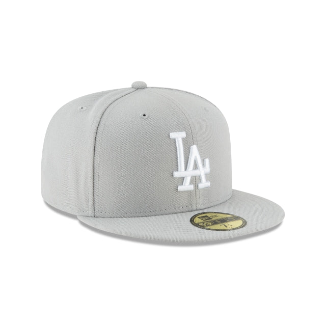 Los Angeles Dodgers New Era Fashion Color Basic 59FIFTY Fitted Hat - Gray 7 1/2