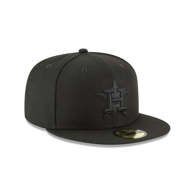 Houston Astros Blackout Basic 59FIFTY Fitted Hat - Main Image