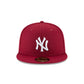 New York Yankees Cardinal Basic 59FIFTY Fitted Hat