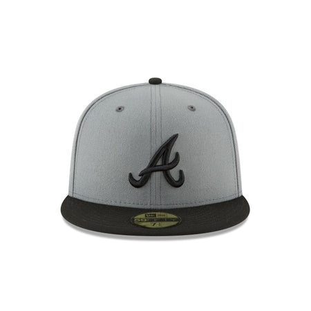 Atlanta Braves Storm Gray Basic 59FIFTY Fitted Hat