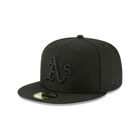 Oakland Athletics Blackout Basic 59FIFTY Fitted Hat