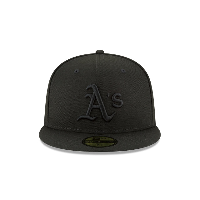 Athletics Blackout Basic 59FIFTY Fitted Hat – New Era Cap