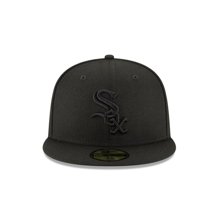 Chicago White Sox Blackout Basic 59FIFTY Fitted Hat