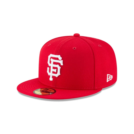 San Francisco Giants Scarlet Basic 59FIFTY Fitted Hat - New Era Cap