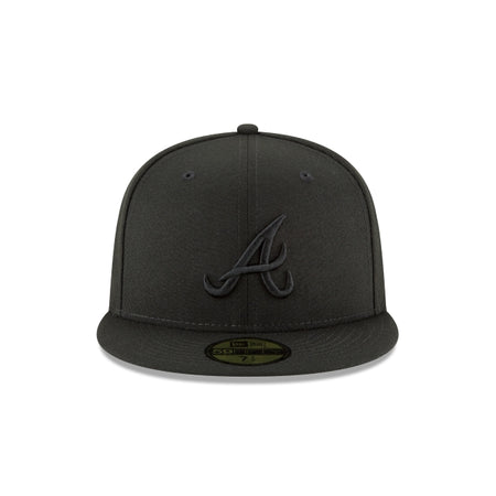Atlanta Braves Blackout Basic 59FIFTY Fitted Hat