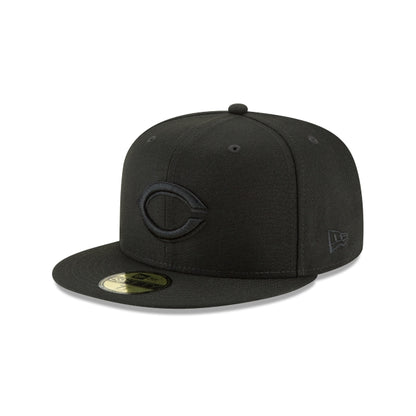 Cincinnati Reds Blackout Basic 59FIFTY Fitted Hat