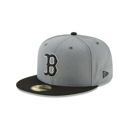 Boston Red Sox Storm Gray Basic 59FIFTY Fitted Hat - New Era Cap