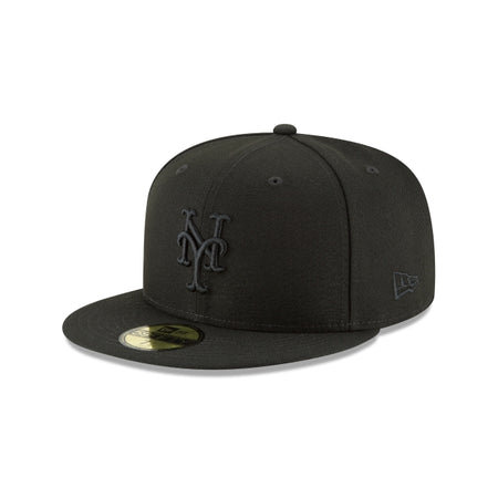 New York Mets Blackout Basic 59FIFTY Fitted Hat