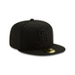 San Diego Padres Basic Black On Black 59FIFTY Fitted Hat