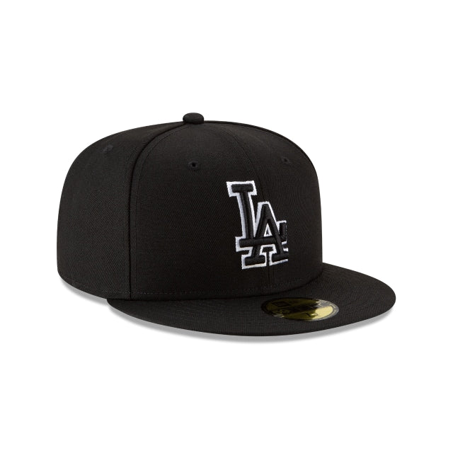 Los Angeles Dodgers Black Outline 59FIFTY Fitted Hat