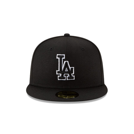Los Angeles Dodgers Black Outline 59FIFTY Fitted Hat