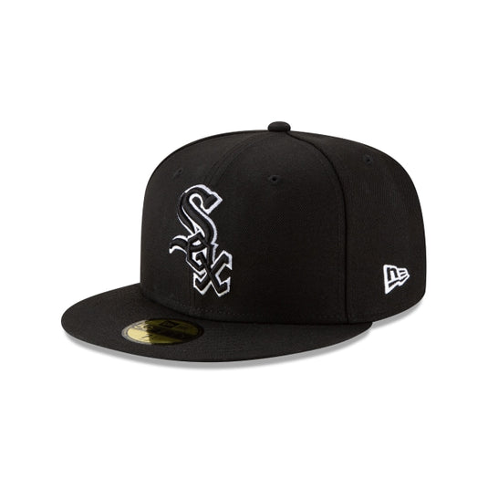 Chicago White Sox Black Outline 59FIFTY Fitted Hat - New Era Cap