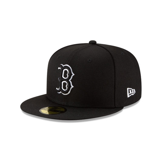 Boston Red Sox Black Outline 59FIFTY Fitted Hat - New Era Cap