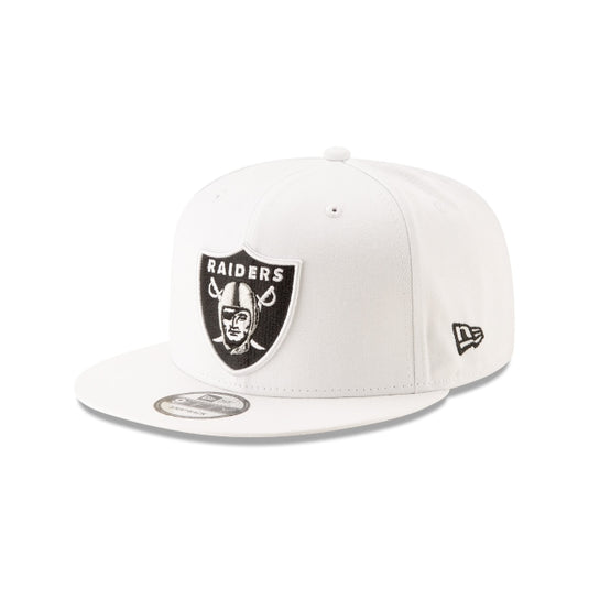 Las Vegas Raiders Basic White 9FIFTY Snapback Hat - New Era Cap