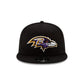 Baltimore Ravens Black 9FIFTY Snapback Hat