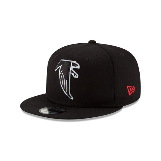 Atlanta Falcons Black & White 9FIFTY Snapback Hat - New Era Cap