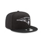 New England Patriots Black & White 9FIFTY Snapback Hat