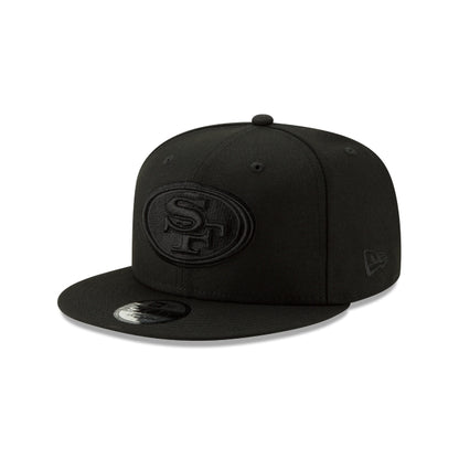 San Francisco 49ers Basic Black On Black 9FIFTY Snapback Hat