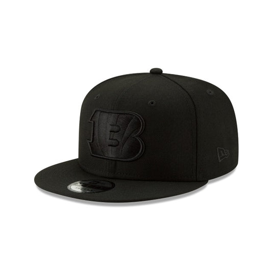 Cincinnati Bengals Basic Black On Black 9FIFTY Snapback Hat - New Era Cap