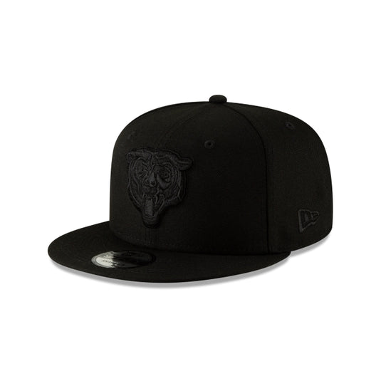 Chicago Bears Basic Black On Black 9FIFTY Snapback Hat - New Era Cap