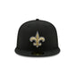 New Orleans Saints Black 59FIFTY Fitted Hat