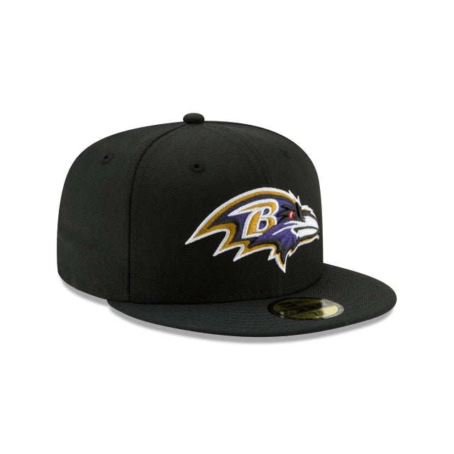Baltimore Ravens Black 59FIFTY Fitted Hat