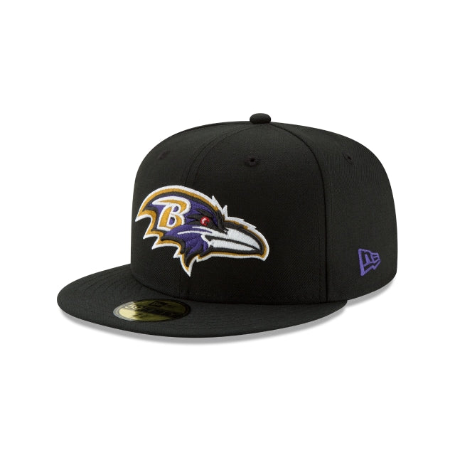 Baltimore Ravens Black 59FIFTY Fitted Hat