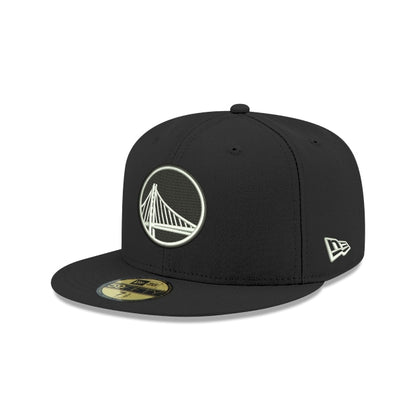 Golden State Warriors Black & White 59FIFTY Fitted Hat