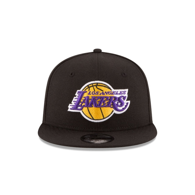 Los Angeles Lakers Black 9FIFTY Snapback Hat