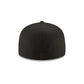 Los Angeles Angels Blackout Basic 59FIFTY Fitted Hat