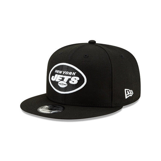 New York Jets Black and White 9FIFTY Snapback Hat - New Era Cap